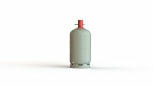 5 kg Propangasflasche Eigentumsflasche grau mit rotem Deckel