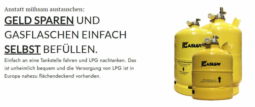 CAGO Propan-Gasflaschenset 4x 11 kg GEFÜLLT online kaufen